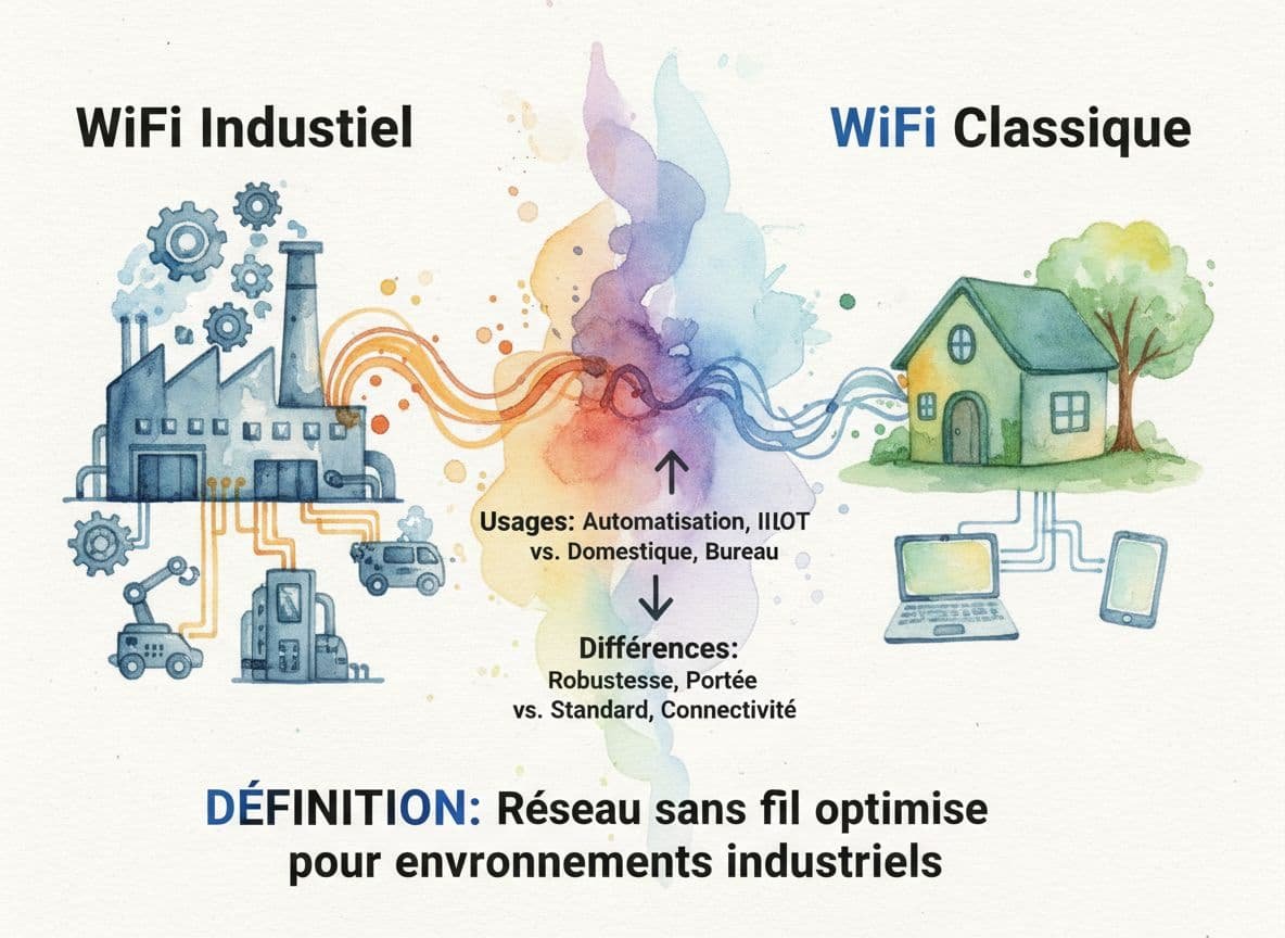 WiFi industriel : définition, usages et différences avec le WiFi classique