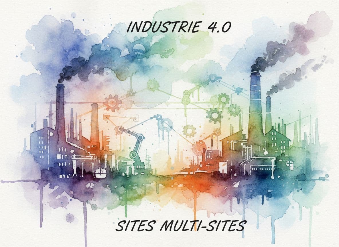 Industrie 4.0 dans les sites multi-sites : enjeux, architecture et pilotage à l’échelle